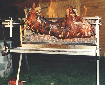 Edelstahl Spanferkelgrill 150 cm