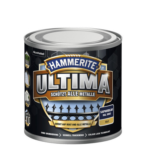 HAMMERITE® 3in1 Schutzlack Ultima saphirblau matt 250ml