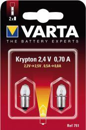 VARTA Glühlampe 00751 2,5 V, 2-er Blister