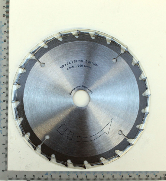 SCHEPPACH HW Kreissägeblatt Ø160x2,4x20mm 24Z