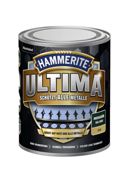 HAMMERITE® 3in1 Schutzlack Ultima moosgrün matt 750ml