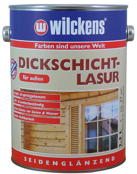 Wilckens® Dickschichtlasur Teak seidenglänzend 2,5L