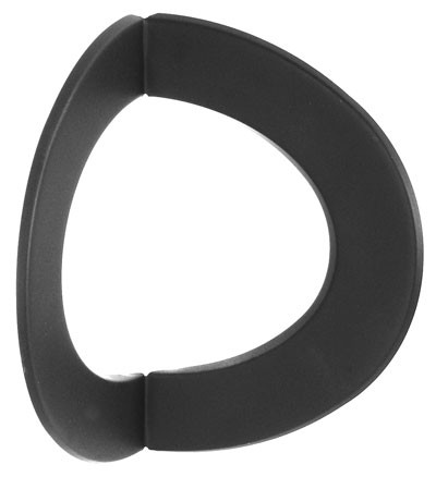 Ofenrohr / Rauchrohr Rosette 90° gewinkelt Innen-Eck Ø 150 mm schwarz