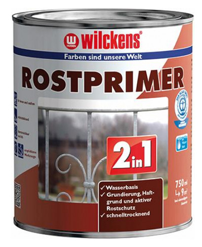 Wilckens® Rostprimer 2in1 rotbraun 750ml