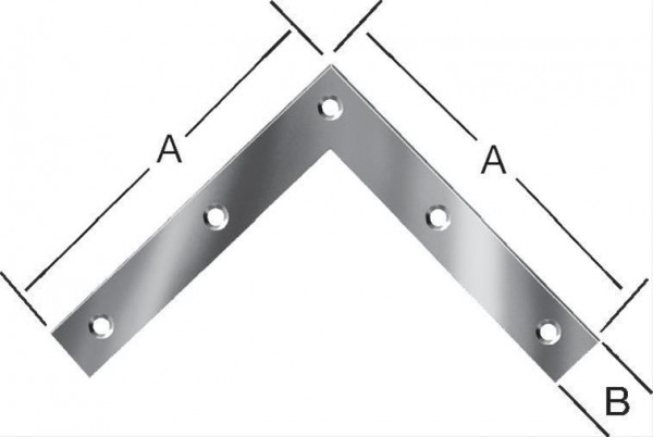 Eckwinkel VA 120x120x20x1,5