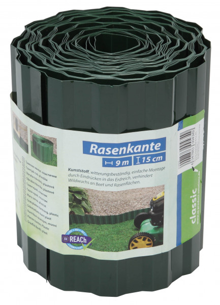 Rasenkante / Raseneinfassung classic floraworld 9x0,15m grün