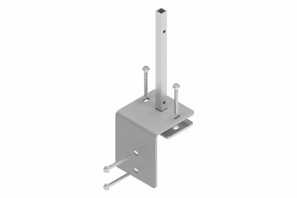 EASY-FENCE Pfostenträger mit Maueradapter Silber