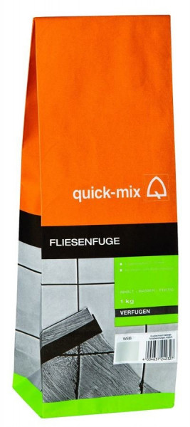 Quick-Mix® Fliesenfuge weiß 1kg