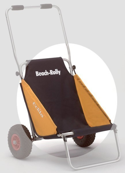 Eckla Sitztuch für Beach Rolly blau / gelb