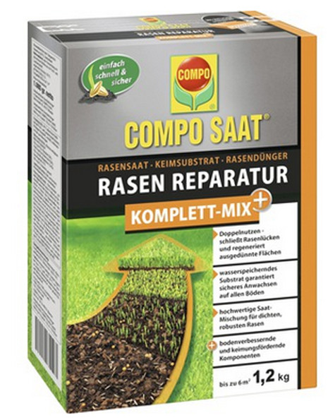 Compo Saat® Rasen Reparatur Komplett Mix+ 1,2kg