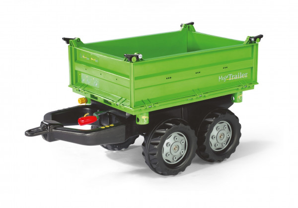 Anhänger für Tretfahrzeug rolly Mega Trailer grün - Rolly Toys