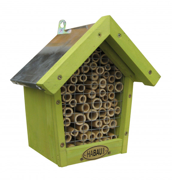 Insektenhotel Habau für Bienen mit Bambus 18x14x21,5cm