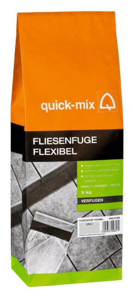 Fliesenfuge Grau Quick Mix 5kg