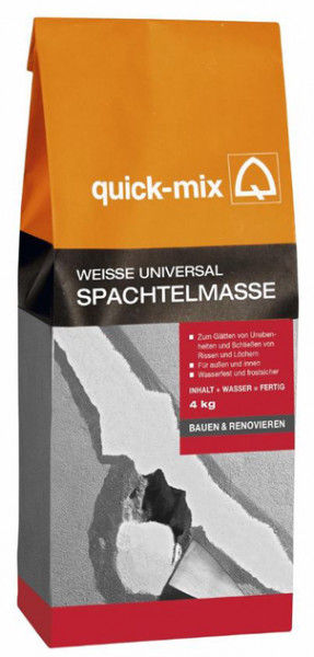 Quick-Mix® Universal Spachtelmasse weiß 4kg