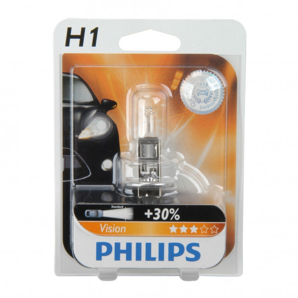 Philips Vision Halogenlampe H1 12 Volt / 55 Watt - Autobeleuchtung