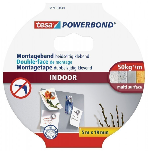 tesa® Powerbond Indoor 5 m x 19 mm