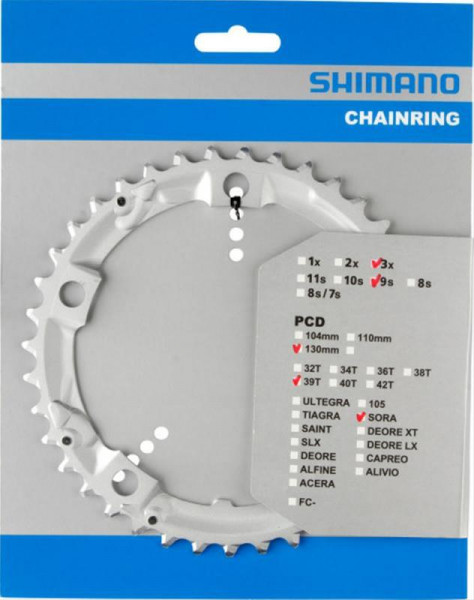 Kettenblatt 'Shimano' 39 Zähne