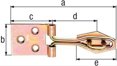 Ger.Drahtüberfalle m. Öse3371/K2/120 mm