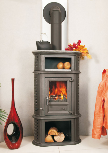 Kaminofen Globe-fire Herculina XL raumluftunabhängig Guss schwarz 7kW