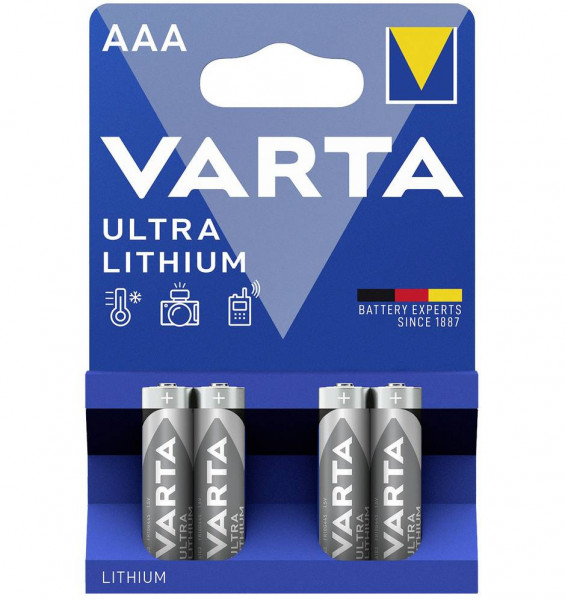 VARTA Lithium AAA 1,5 V 4 Stück