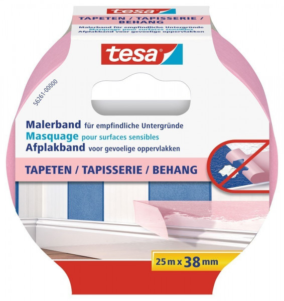 tesa® Malerband Tapeten 25 m x 38 mm