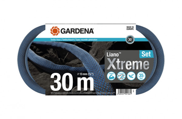 Gardena Textilschlauch Liano Xtreme Set 30m 1/2" 18477-20