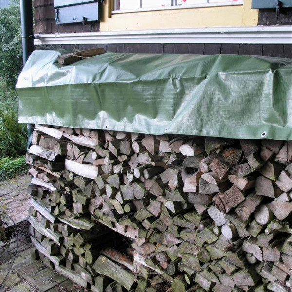 Holz-Abdeckplane / Brennholzabdeckung Noor 1,5x12m 210g/m²