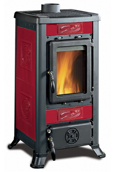 Kaminofen La Nordica Fulvia Keramik Liberty bordeaux 6 kW