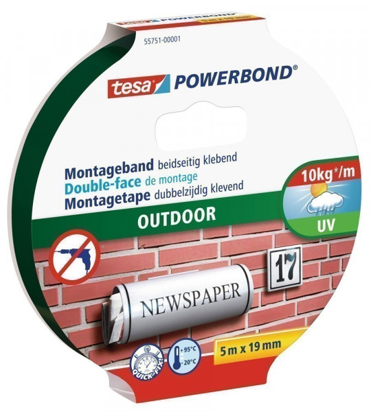 tesa® Powerbond Outdoor 5 m x 19 mm