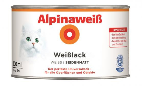 Alpina Alpinaweiß Weißlack seidenmatt 300ml