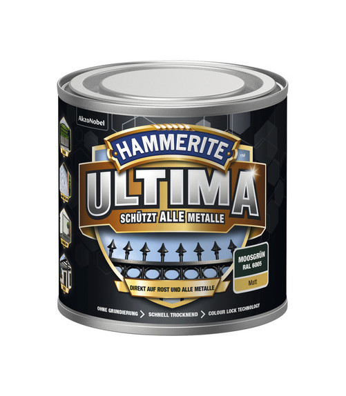 HAMMERITE® 3in1 Schutzlack Ultima moosgrün matt 250ml