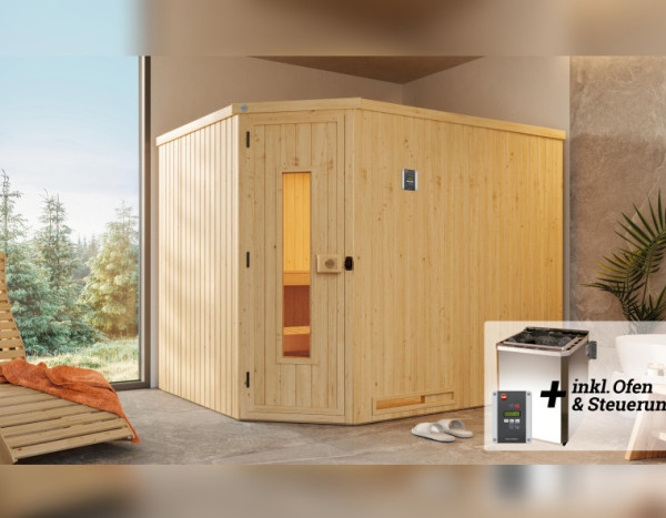 Weka Sauna Varberg 7,5 kW BioS Gr.4 Holztür