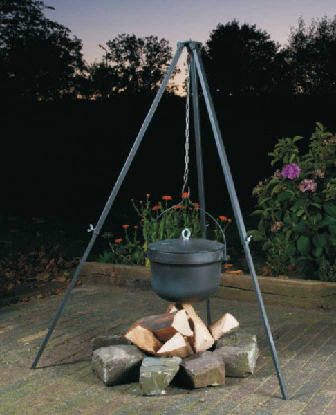 Hirtengrill mit Lagerfeuerkessel Globe-fire Edna II mit Kessel 20 L