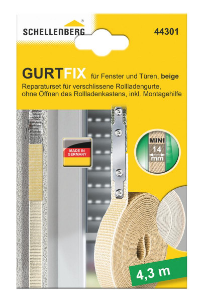 Schellenberg Gurtfix Mini 14mm 4,3m beige 44301