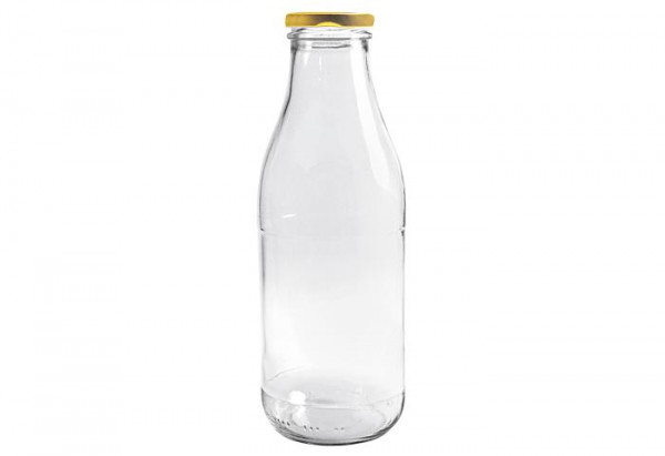 Saftflasche mit Deckel Glas 1Liter