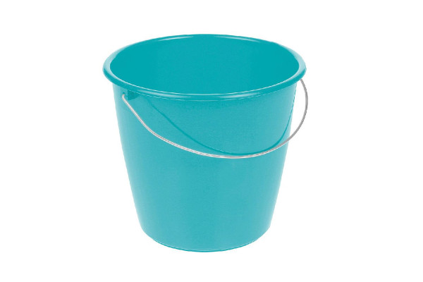 Eimer mit Stahlbügel 5 L Aqua Blue