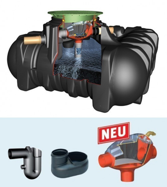 Flachtank Platin Paket Haus Professionell begehbar 5.000L Graf 390116