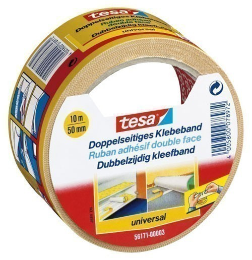 tesa® Doppelseitiges Klebeband universal 10 m x 50 mm