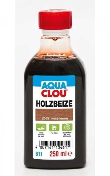 Holzbeize AQUA CLOU Nussbaum 250 ml