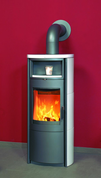 Kaminofen / Dauerbrandofen Hark Nika ECOplus creme-weiß 7 kW