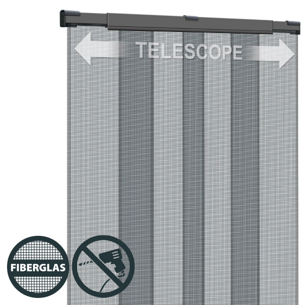 Schellenberg Insektenschutz Teleskopvorhang anthrazit 130x250cm