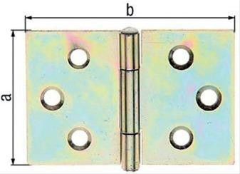 Ger. breites Scharnier verz.,70 mm
