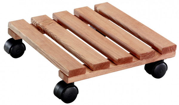 Wagner Pflanzenroller Multi Roller Toscana fahrbar 29x29cm Holz hell