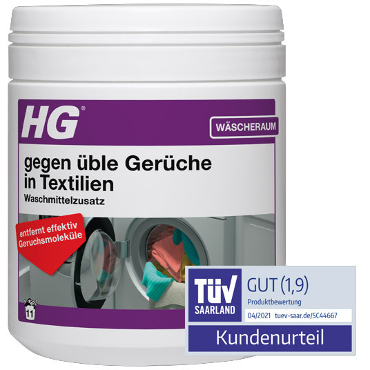 HG Waschmittelzusatz gegen üble Gerüche in Sportkleidung 500g