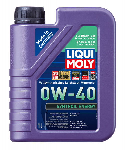 Liqui Moly Leichtlaufmotoröl Synthoil Energy 0W-40 1 Liter