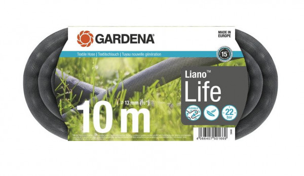 Gardena Textilschlauch Liano Life 1/2" 10m 18440-20