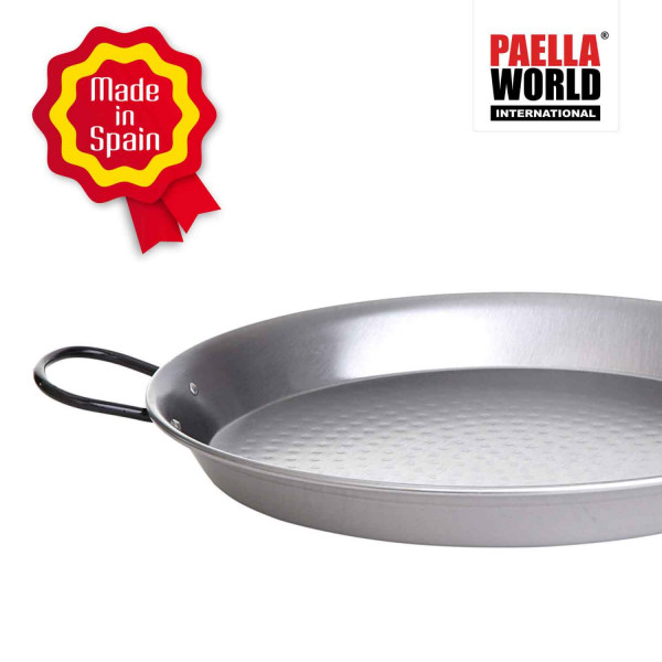 Paella World Pfanne Stahl poliert Ø 100 cm mit 4 Griffen