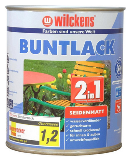 Wilckens® Buntlack 2in1 anthrazitgrau seindenmatt 375ml