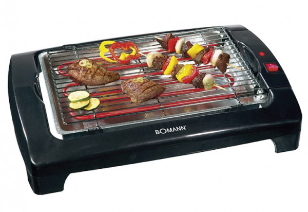 Bomann Elektrogrill / Tischgrill BQ 1240 N CB Grillfläche 35,5x24,5cm