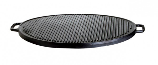 Paella World® Grillplatte Plancha aus Gusseisen Ø30cm